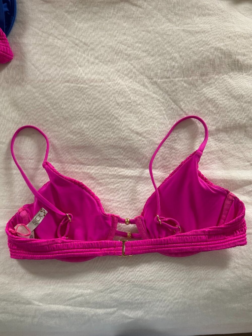 BECCA Ribbed Pink Bikini Set - Picture 2 of 5